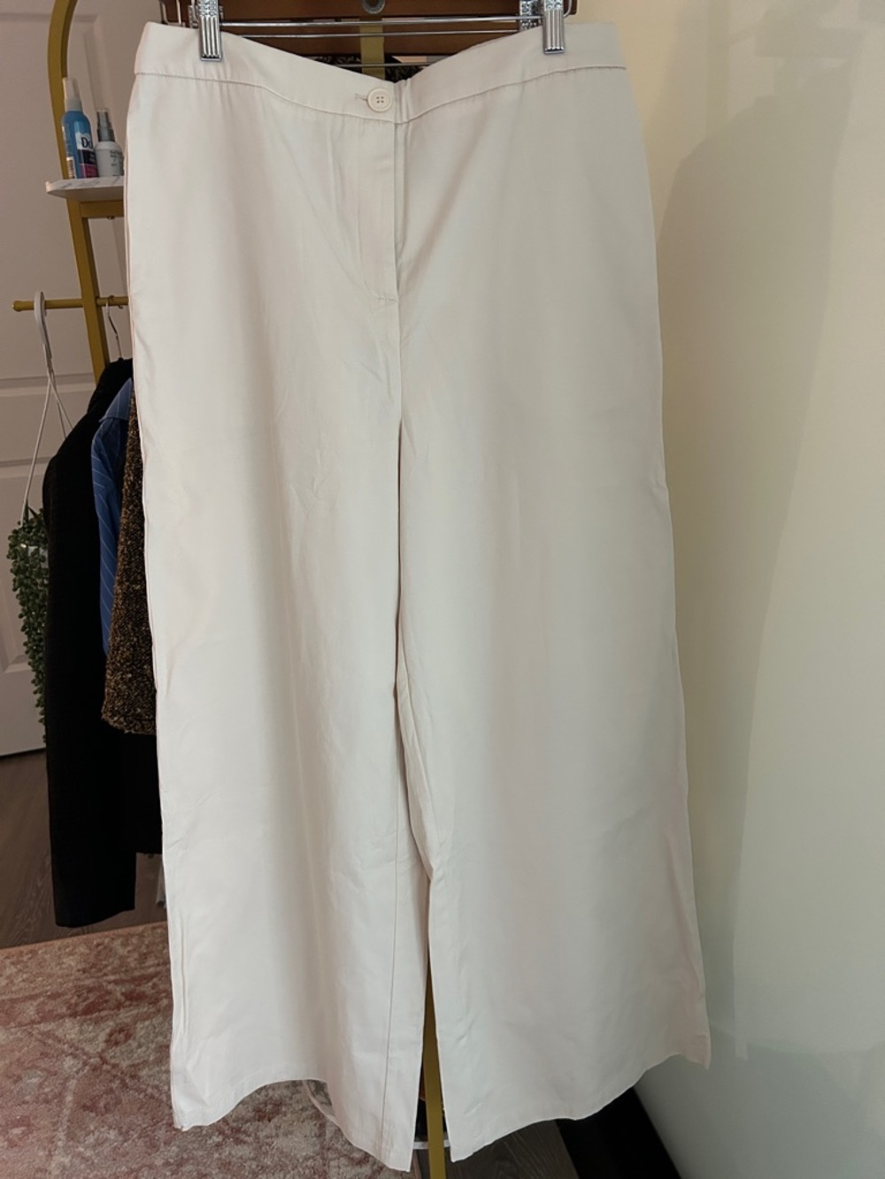 Commense Cream Wide-Leg Pants